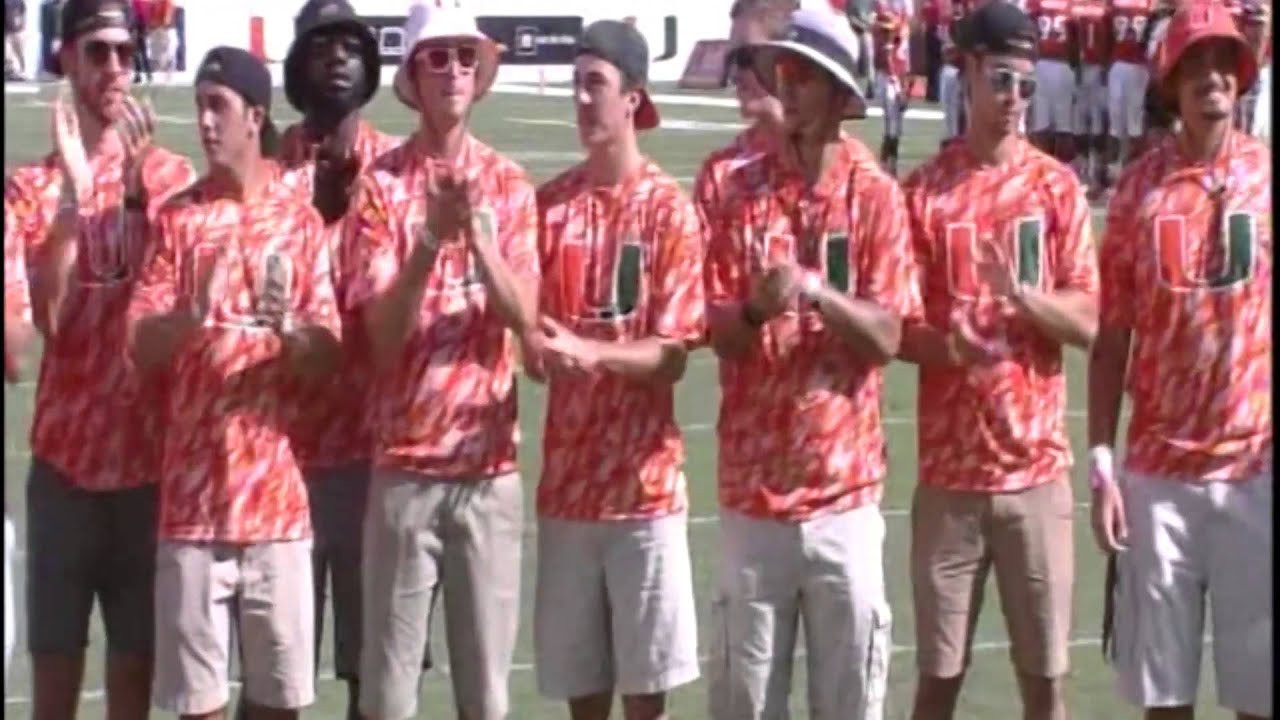 Canes Baseball Honored at Hurricanes Football Game