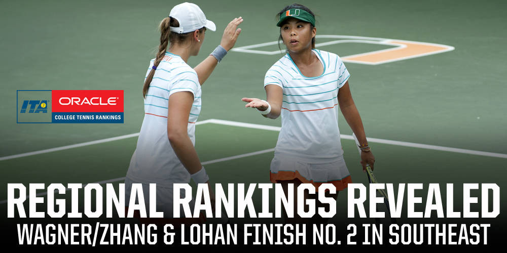 Lohan and Wagner/Zhang Ranked Second in ITA Region