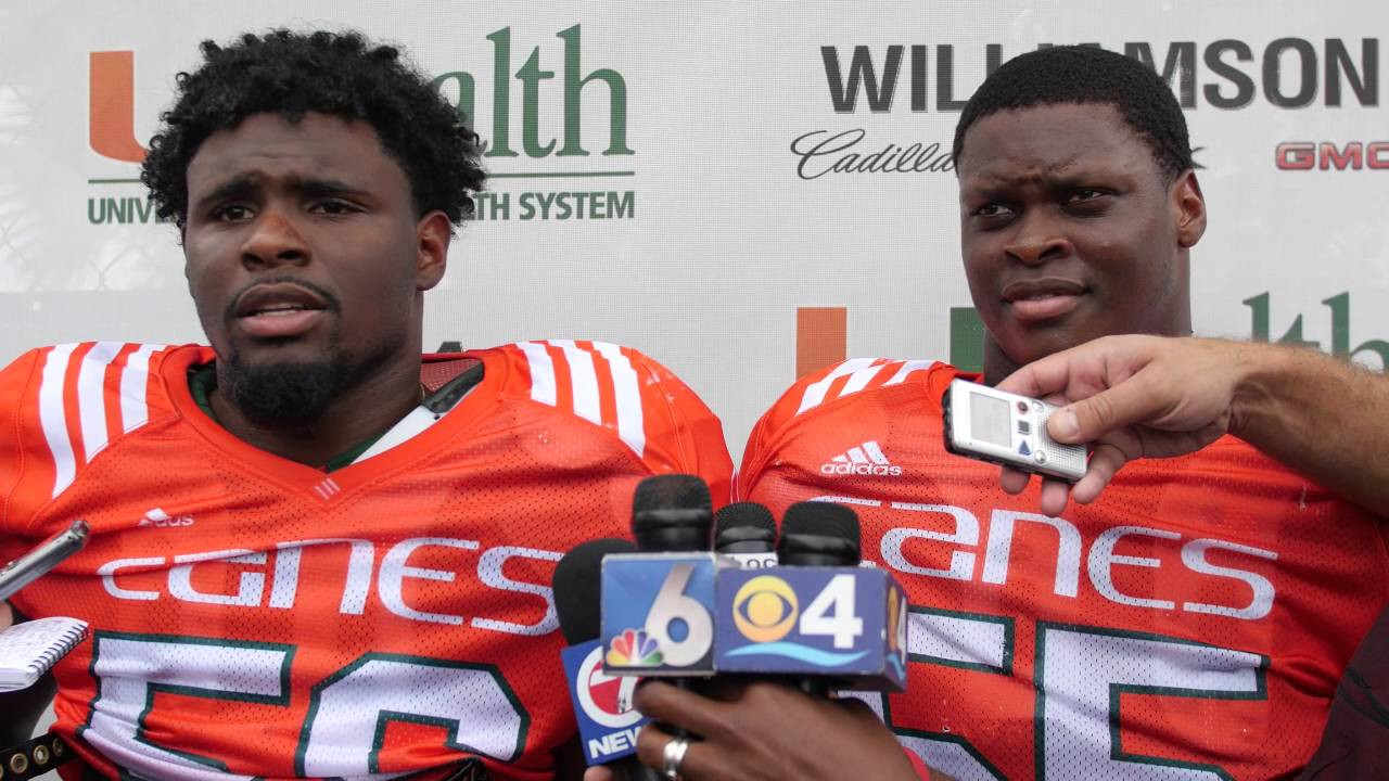 Shaquille Quarterman and Michael Pinckney | Post Practice | 9.13.16