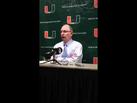 1/22/2012 post game press conference with Coach L