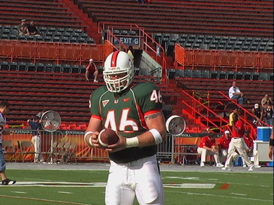 John Rochford (46) practices snaps before the game.