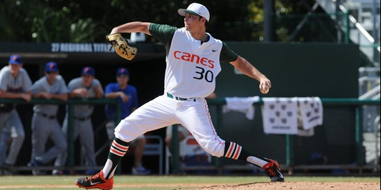 Miami vs. Florida (Feb. 23, 2014) - Game Three. Photo by JC Ridley.