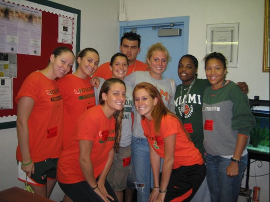 Student Athlete Advisory Committee Visit to Tucker Elementary