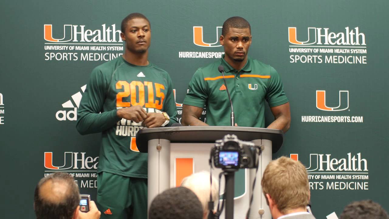 Artie Burns & Stacy Coley | Post Game Presser Virginia Tech | 10.17.15