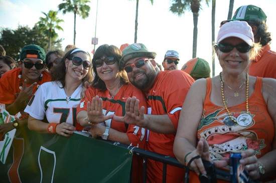 The University of Miami plays against their ACC rival Florida State Seminoles in a game at Sun Life Stadium on October 20, 2012. Photo by Steven...