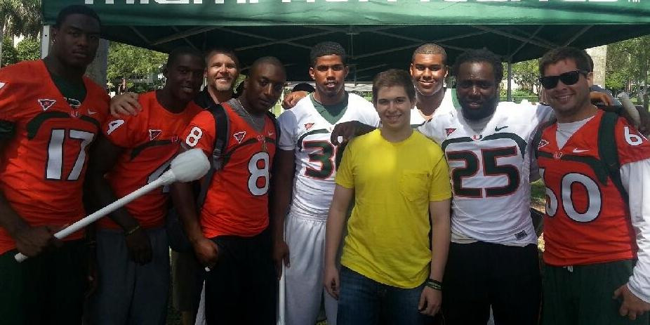 FB Players Volunteer at UM Marrow Donor Drive