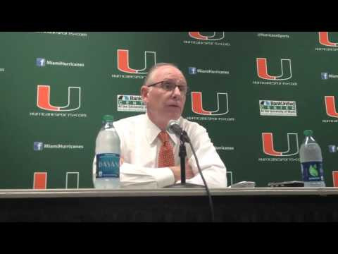 Coach Jim Larranaga Postgame - Nov. 8, 2013