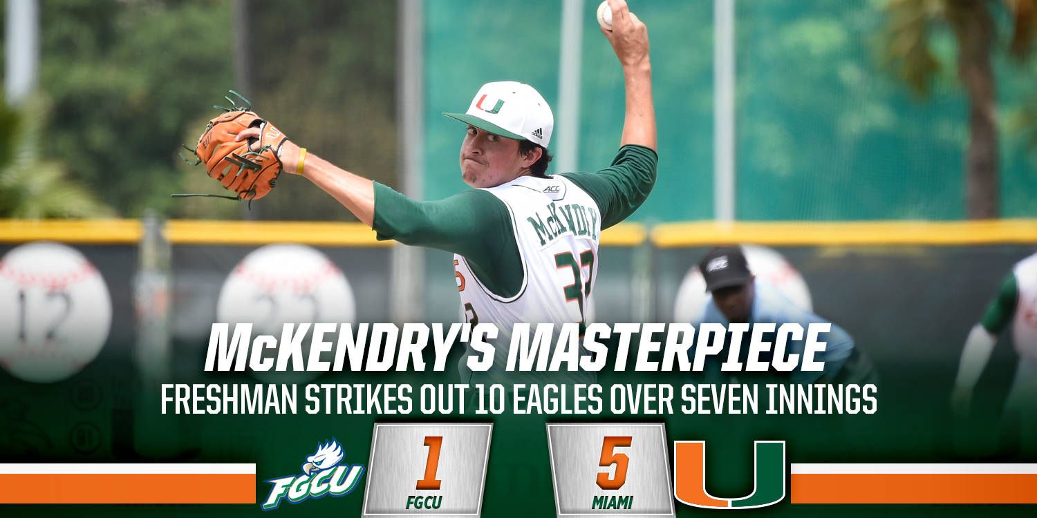 McKendry Fans Career-High 10 in Win Over FGCU