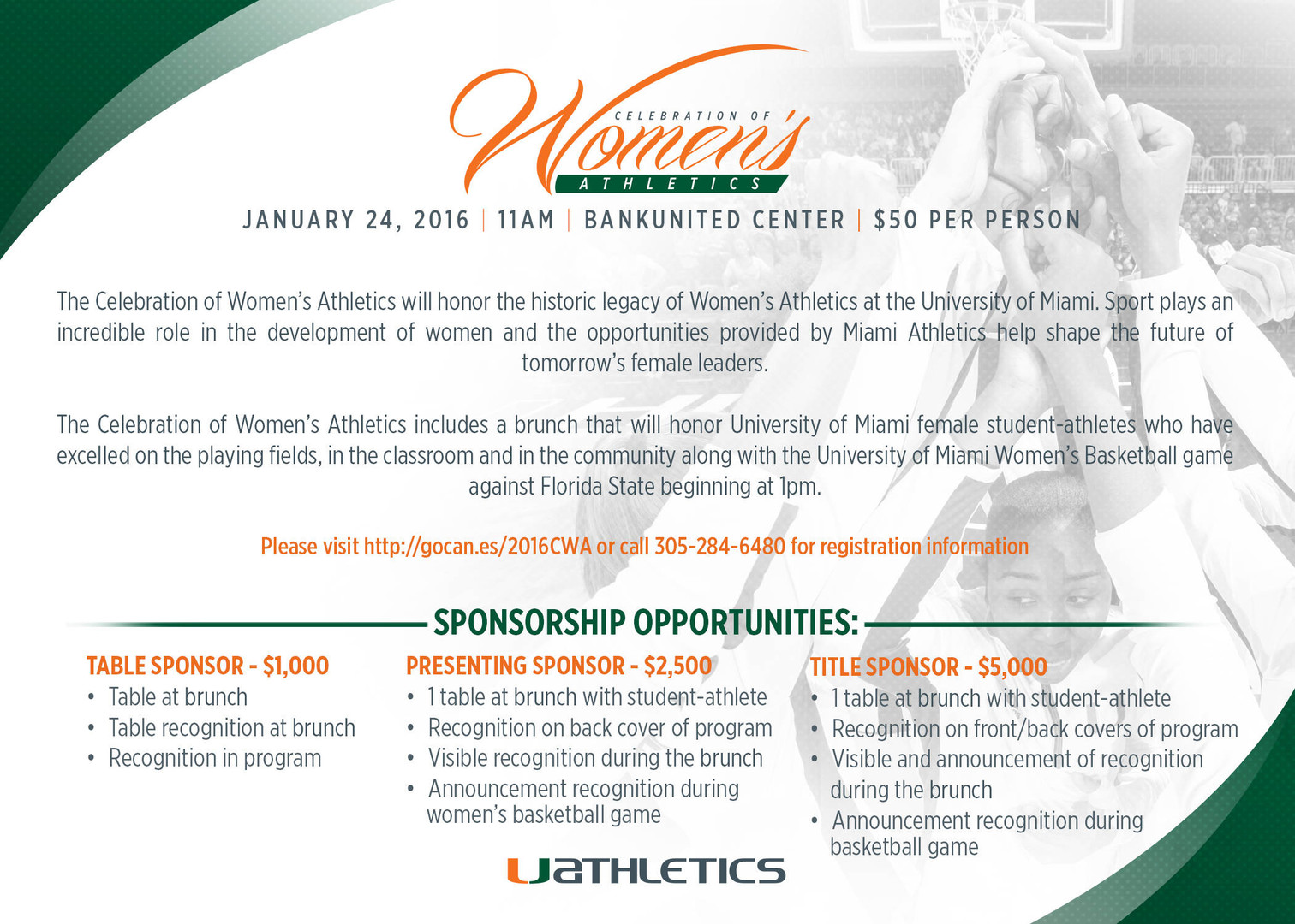 Celebration of Women's Athletics Set for Jan. 24