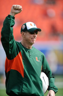 The University of Miami Hurricanes celebrate ?Kelly Tough? day as legendary quarterback Jim Kelly is honored during a game against the North Carolina...