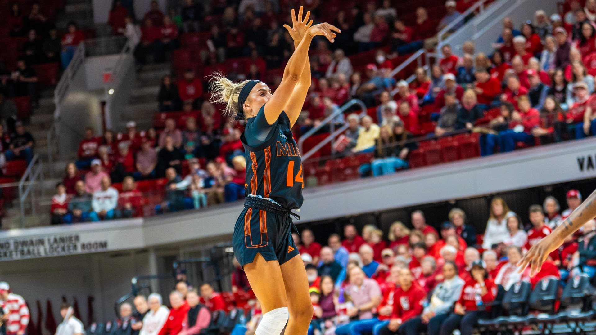 Haley Cavinder Surpasses 2,500 Points, Canes Fall in Final Seconds at No. 10 NC State