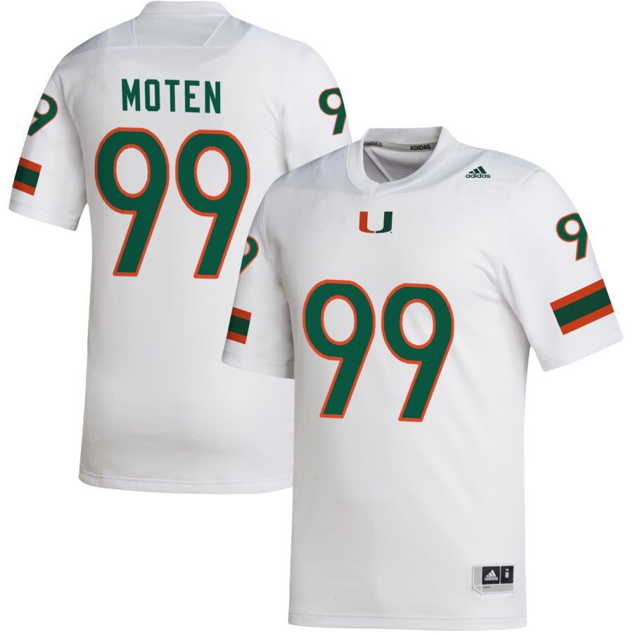 Men's adidas White Miami Hurricanes NIL Replica Football Jersey