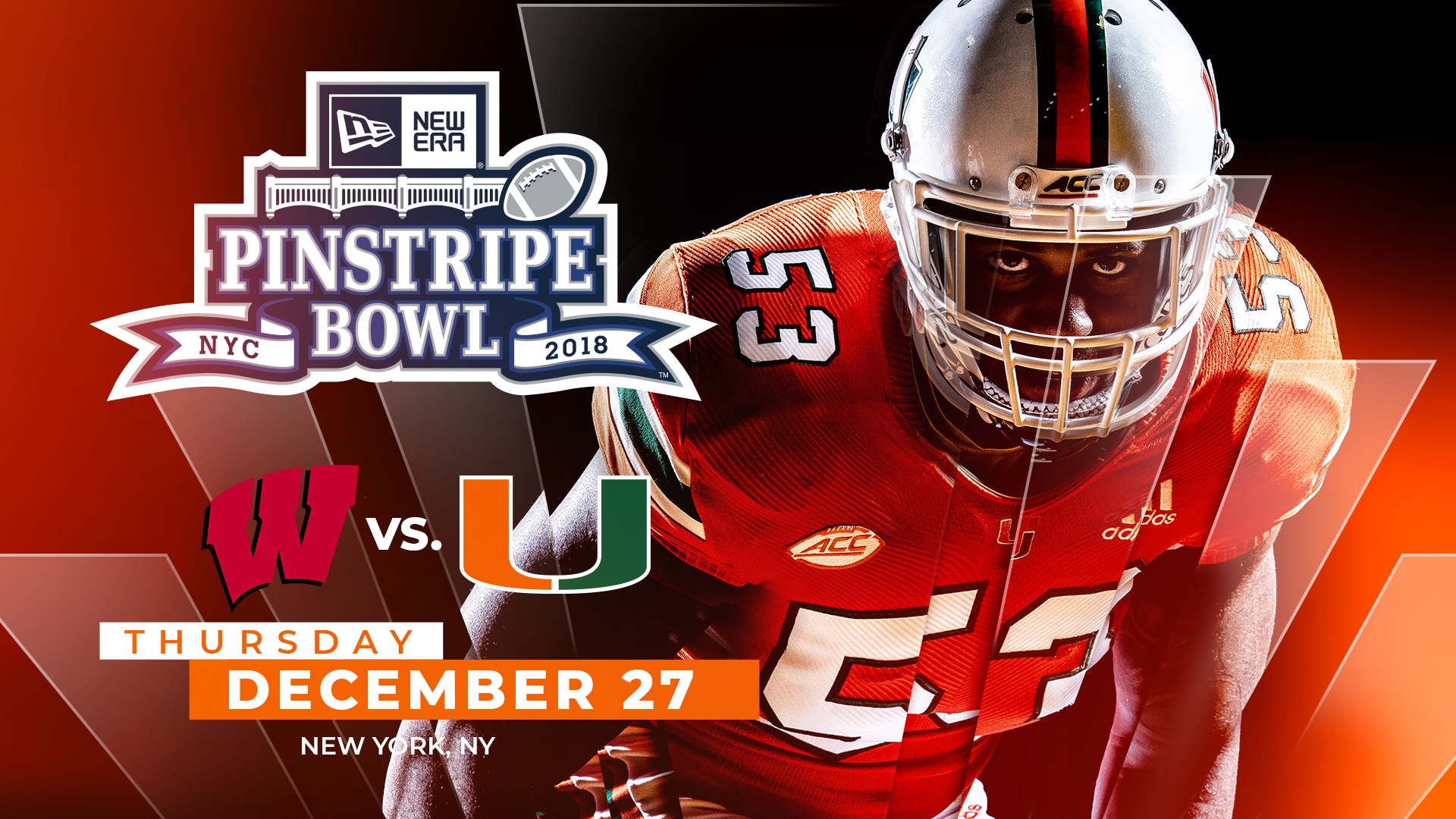 Hurricanes Accept Bid to New Era Pinstripe Bowl