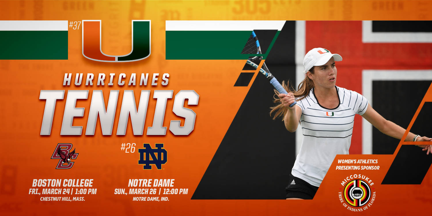 @CanesWTennis Heads North to BC & No. 26 ND