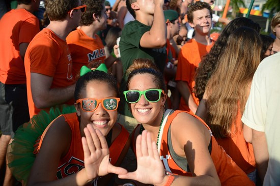 The University of Miami plays against their ACC rival Florida State Seminoles in a game at Sun Life Stadium on October 20, 2012.  Photo by Steven...