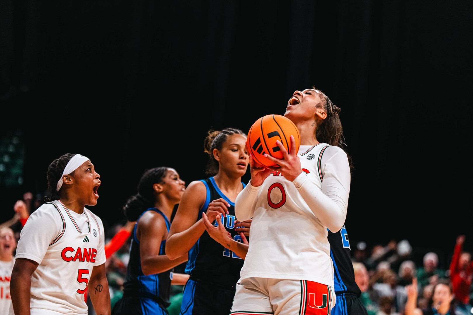 Hurricanes Show Fight, But No. 20 Duke Pulls Away 74–58