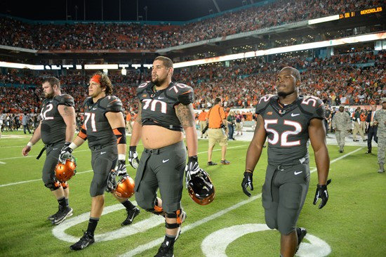 The University of Miami Hurricanes take on their ACC rivals, the Florida State Seminoles at Sun Life Stadium on November 15, 2014. Photos by Steven...
