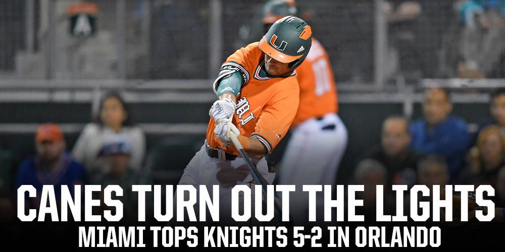 Sixth-Ranked Miami Tops UCF 5-2 in Orlando