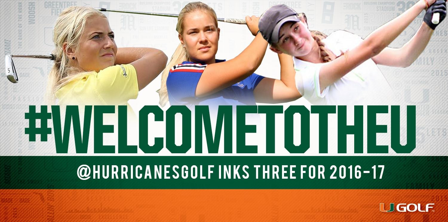 @HurricanesGolf Inks Three Student-Athletes to NLI's