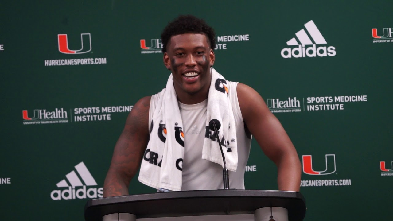 Brevin Jordan Postgame Presser | Miami vs. CMU | 09.21.19