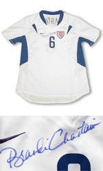 UM Auctions Off Autographed Brandi Chastain Jersey for KICKS Against Breast Cancer Tournament