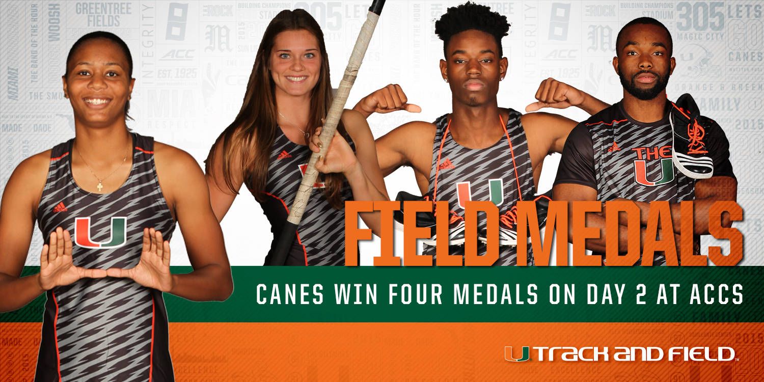 @CanesTrack Wins Four Medals on Day 2 of ACCs