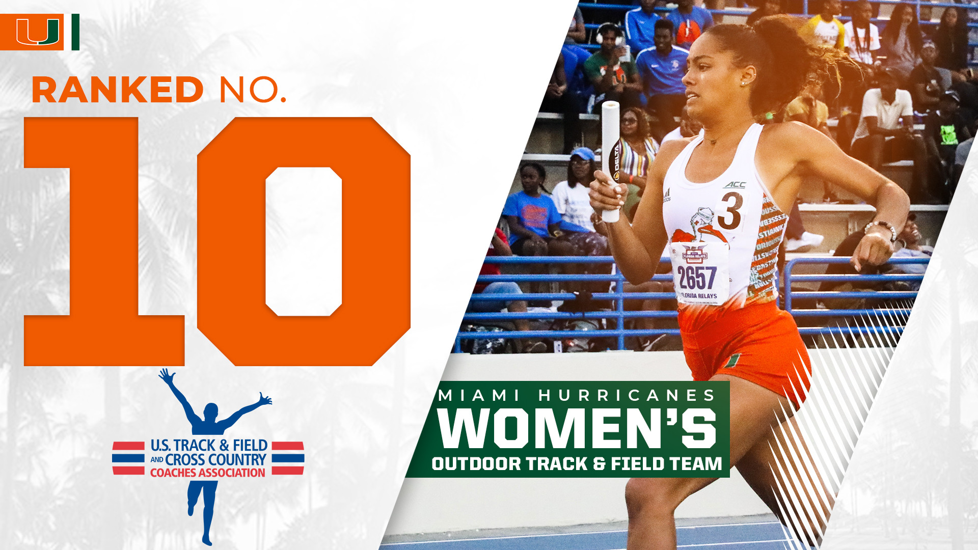 Miami Women Ranked No. 10 by USTFCCCA