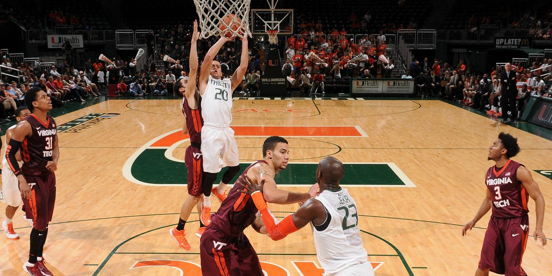 Canes Fall in ACC Opener, 61-60, in OT