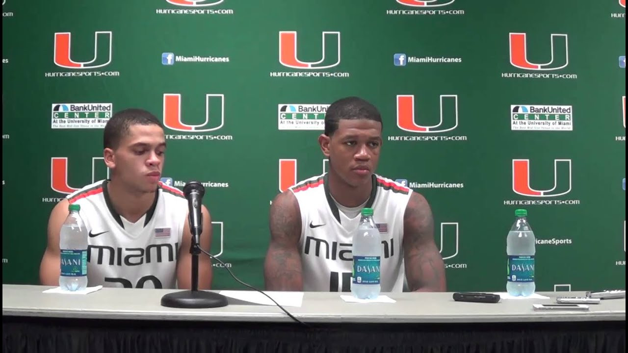 Rion Brown and Manu Lecomte - NC State Postgame