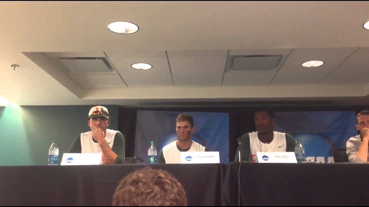 Game 7 Miami Press Conference - Javi Salas, Tyler Palmer and Dale Carey