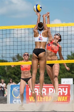 Savanah Leaf at 2014 CEV Continental Cup