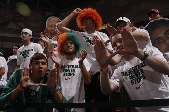 2012 Miami Hurricanes Men's Basketball vs Memphis