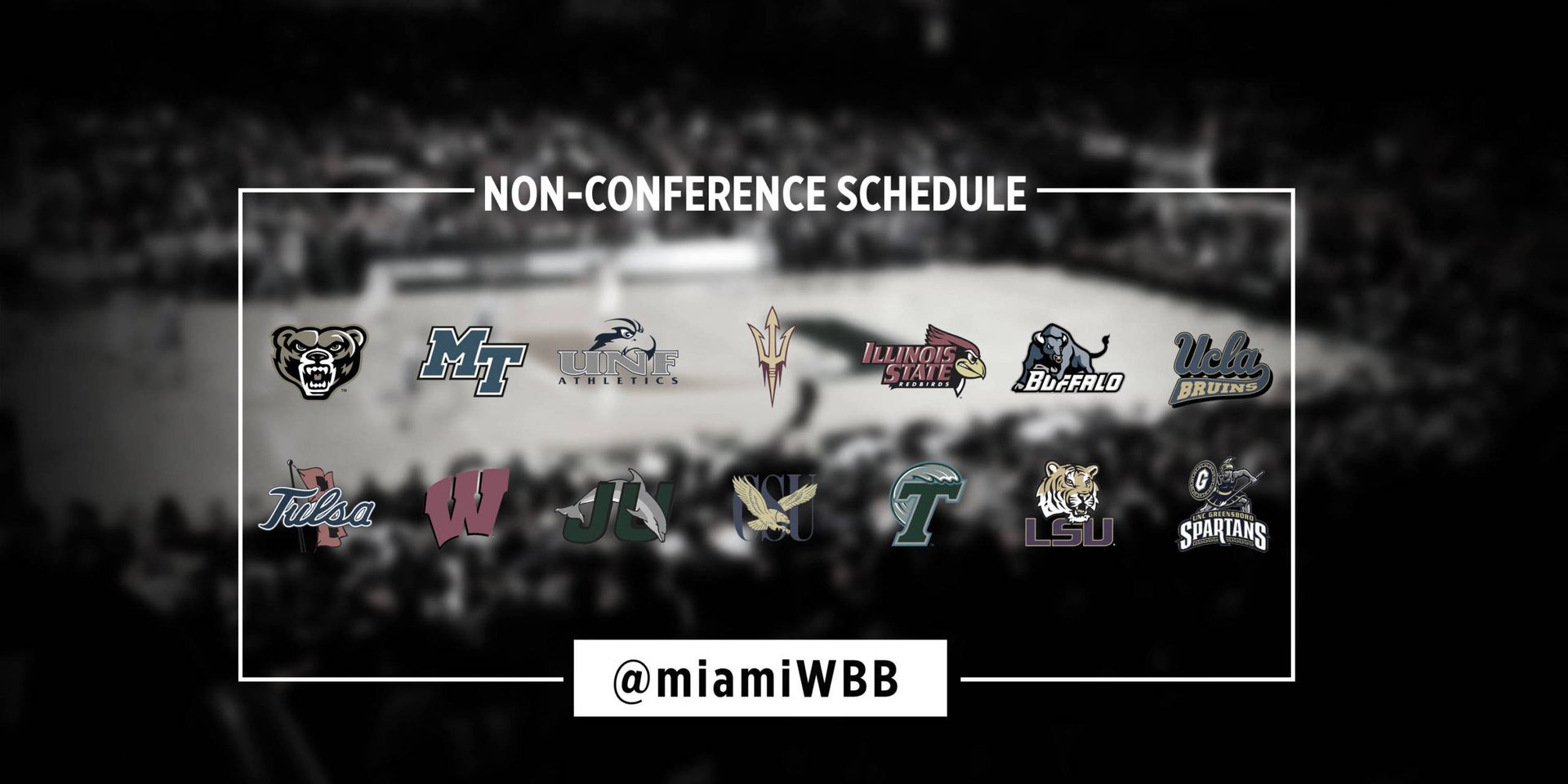 @MiamiWBB Announces Non-Conference Slate