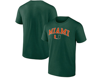 Green Miami Hurricanes Campus T-Shirt
