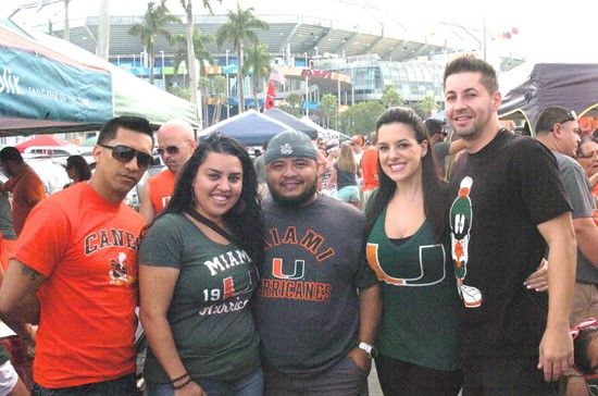 Tailgating at SunLife Stadium before a game against the Wake Forest Demon Deacons at Sun Life Stadium on October 26, 2013.  Photo by Steven Murphy/SPN...