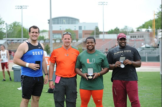 Isaiah Simmons at 2013 ACC Outdoor Championships