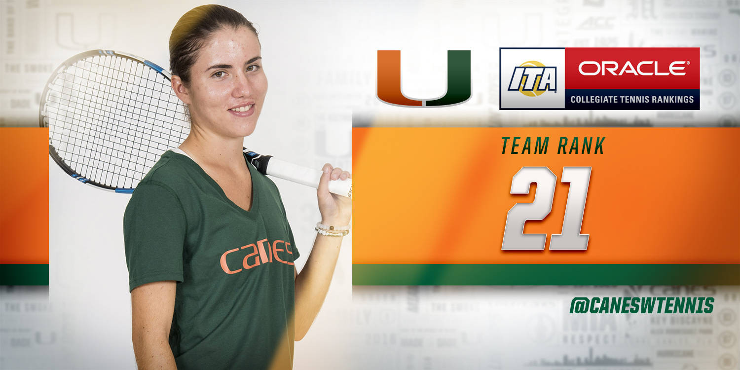 @CanesWTennis Ranked No. 21 by ITA