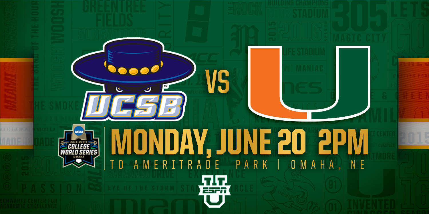 Miami to Play Gauchos Wednesday in Omaha at CWS