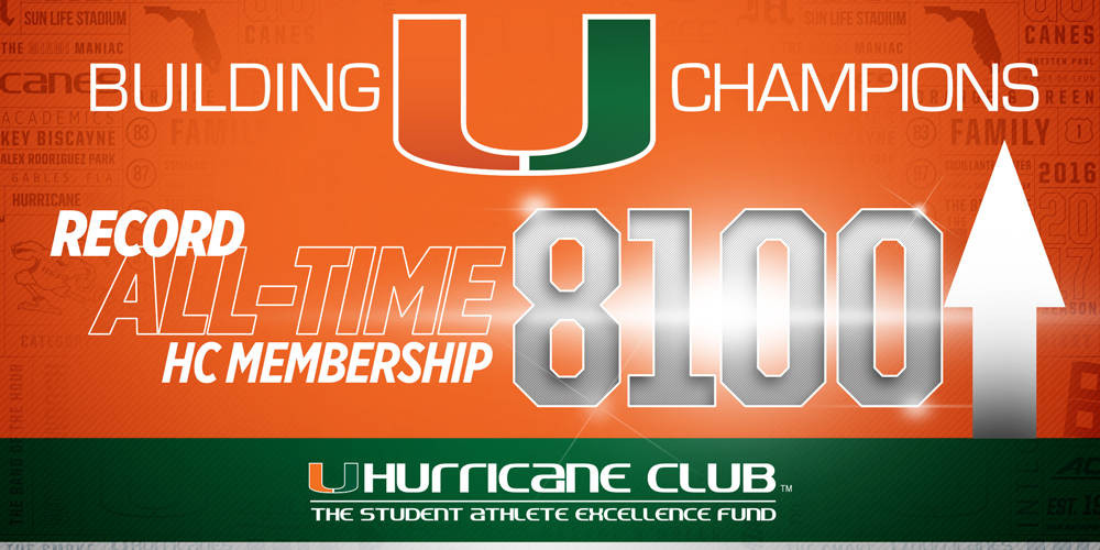 Hurricane Club Announces Record 8,100 Members