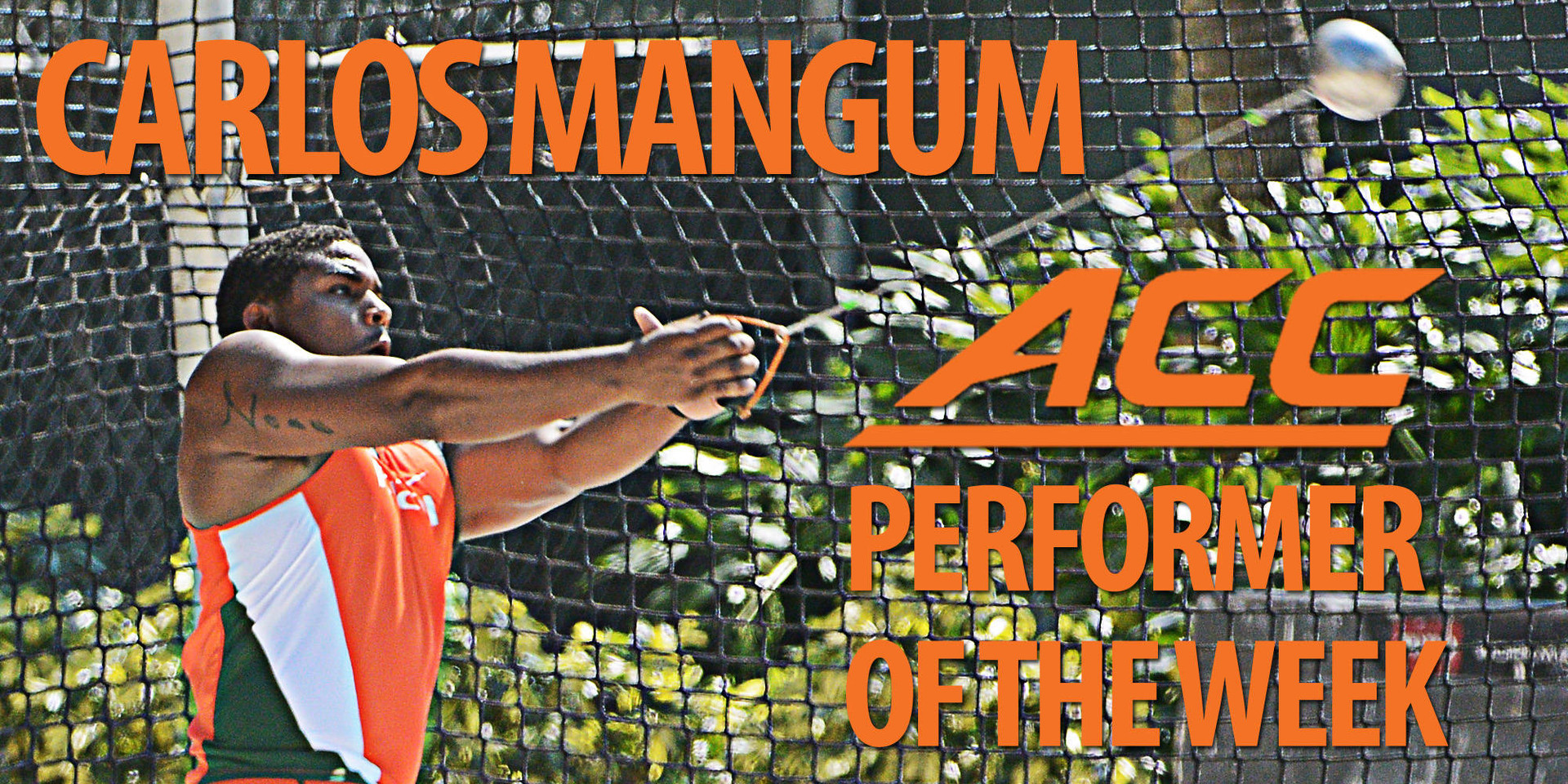 Carlos Mangum Named ACC Performer of the Week