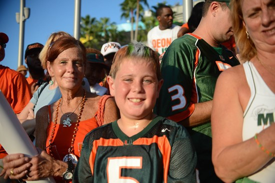 The University of Miami plays against their ACC rival Florida State Seminoles in a game at Sun Life Stadium on October 20, 2012. Photo by Steven...