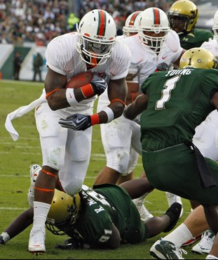 No. 19 Miami Routs USF, 31-10