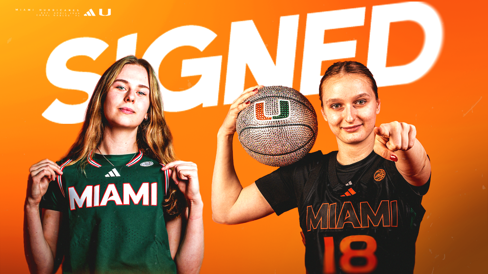 Hurricanes Ink Elite International Signees Maja Uranker and Anna Liepina