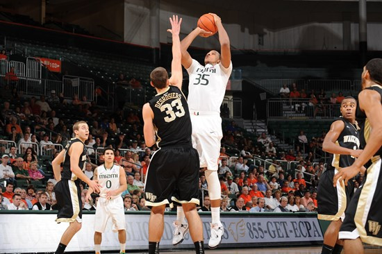 2012 Miami Hurricanes Men's Basketball vs Wake Forest