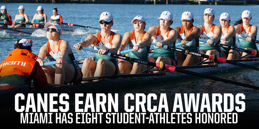 @CanesRowing Earns Eight CRCA Honors