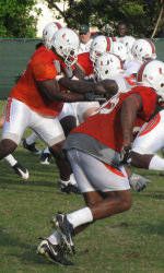Hurricane Football Holds First Spring Practice Tuesday