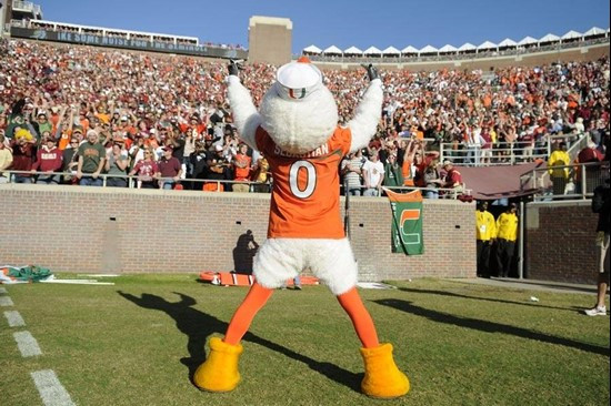 Sebastian the Ibis at 2011 Miami Hurricanes Football @ Florida State by J.C. CaneShooter Ridley