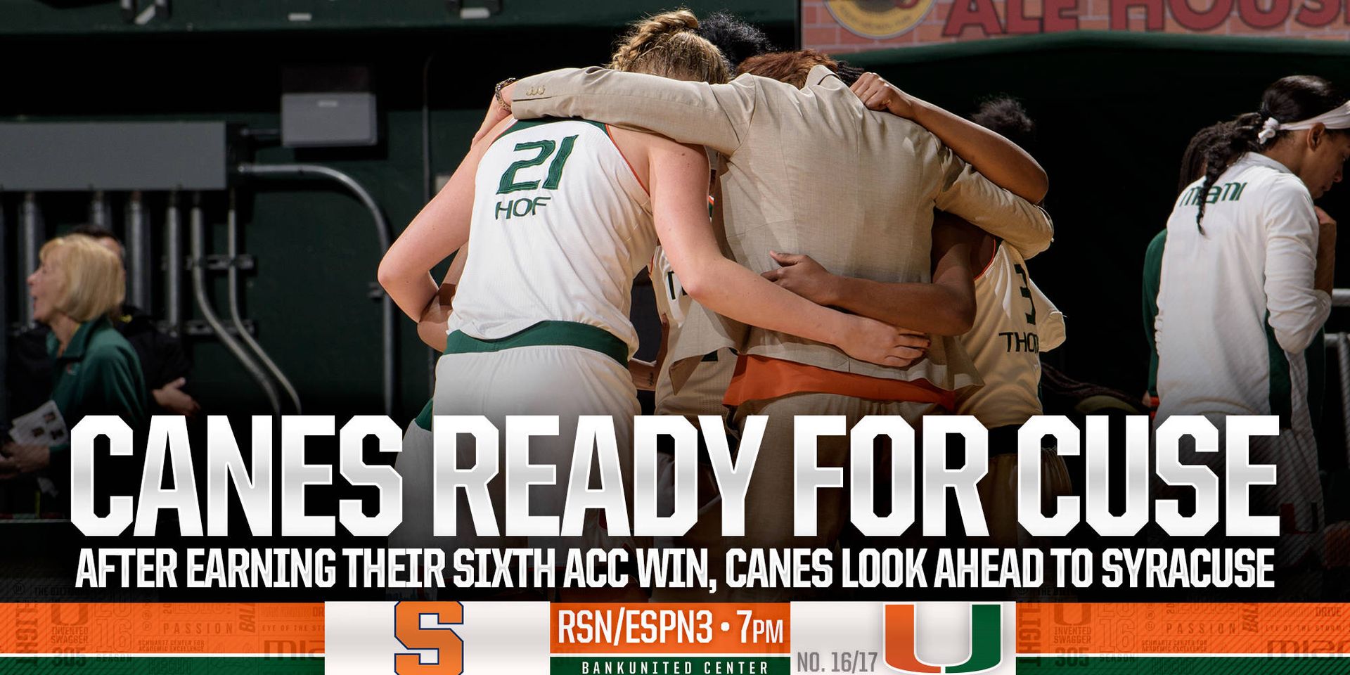 @CanesWBB to Host Syracuse at the BUC