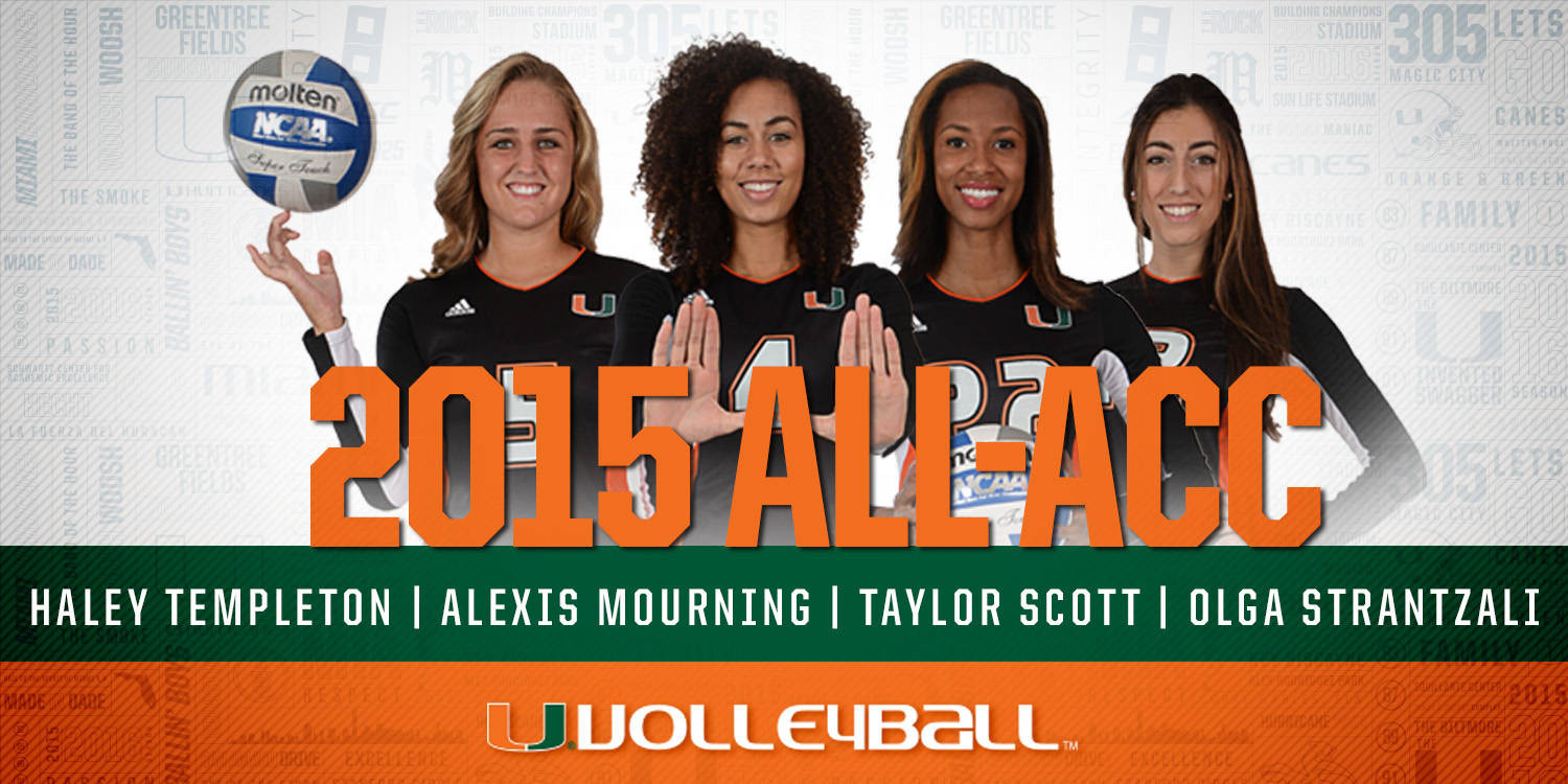 Four Canes Earn All-ACC Volleyball Honors