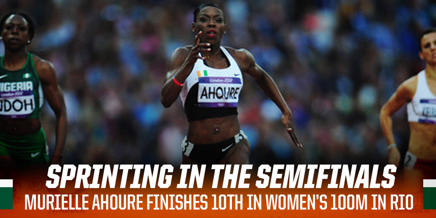 Ahoure Races in WoMen's 100m Semifinals